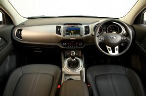 Where is the Sportage 'cluster'?
