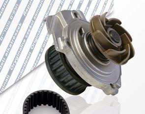 Is the water pump external to an engine?