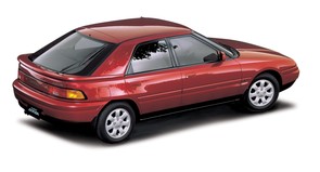What's a damaged Mazda 323F worth?